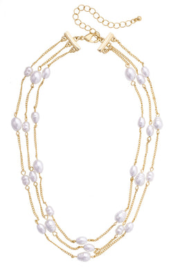Calypso Layered Pearl Necklace