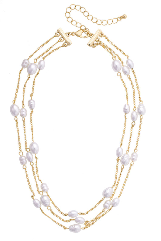 Calypso Layered Pearl Necklace
