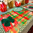 Holiday Plaid Scalloped Placemats