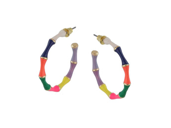 Claire Bamboo Earrings | Multi