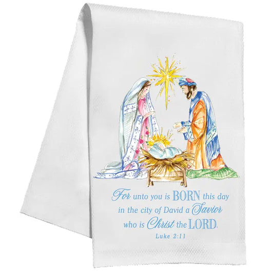 Holiday Kitchen Towel • Holy Family Scripture