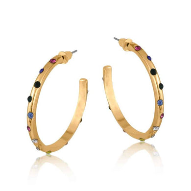 Ginette Rainbow Hoops | Gold