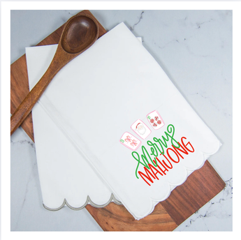 Merry Mahjong | Tea Towel
