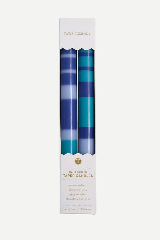 Happy Stripe Tapers | Blue