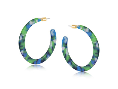 Camille Statement Earring | Blue Mix