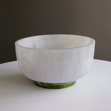 Rio Large Bowl | White & Green