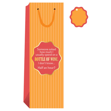 Drinks on Me Wine Bag | Someone Asked