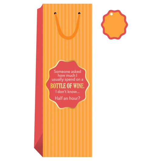 Drinks on Me Wine Bag | Someone Asked