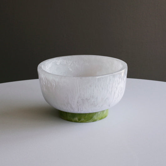 Rio Small Bowl | White & Green