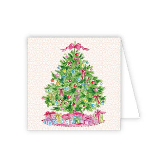 Holiday Enclosure Card | Pink Christmas Tree