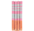 Striped Taper | Orange + Pink