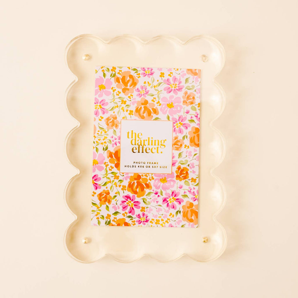 Scalloped Acrylic Frame Rectangle - Thumbnail 4