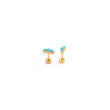 Turquoise Bar Stud