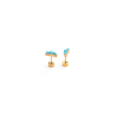 Turquoise Bar Stud