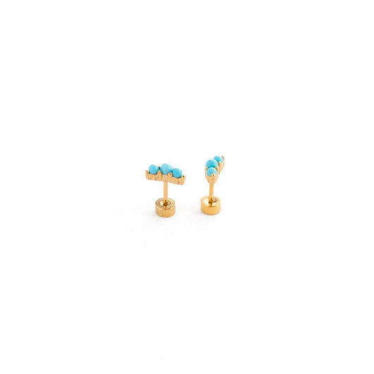 Turquoise Bar Stud