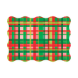Holiday Plaid Scalloped Placemats