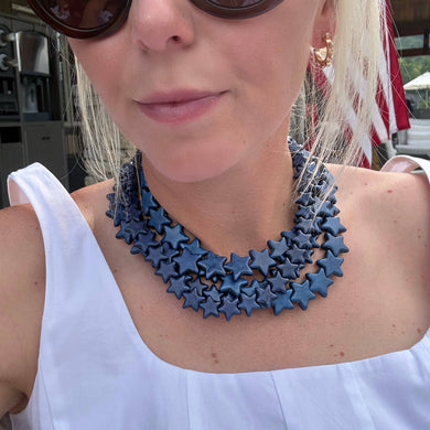 Star Necklace • Navy