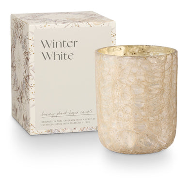 Winter White | Crackle Glass Small