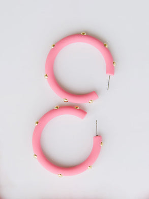 Candace Earrings | Light Pink