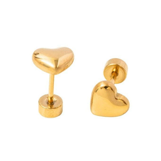 Bubble Heart Stud Earring