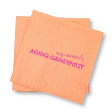 Aging Expensively Cocktail Napkin