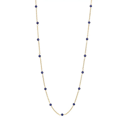 Sapphire Small Beaded Necklace