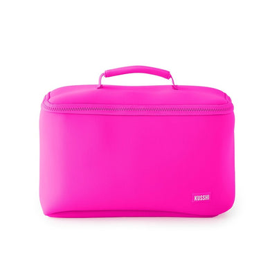 Neoprene Large Train Case | Pink + Indigo