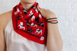 Spirit Bulldog in Red Bandana Scarf