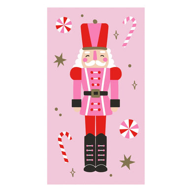 Christmas Guest Towels | Pink Nutcrackers