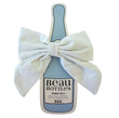 Beau Bottles Linen Bow | White