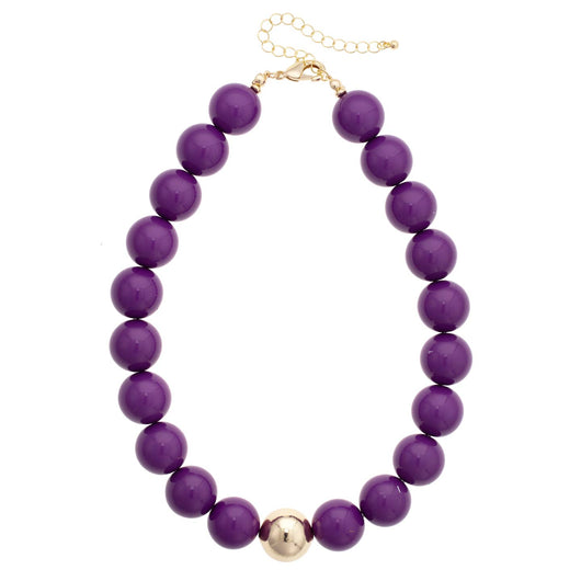 Marjorie Necklace • Purple