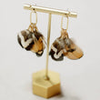 Quail Feather Tassel Earrings
