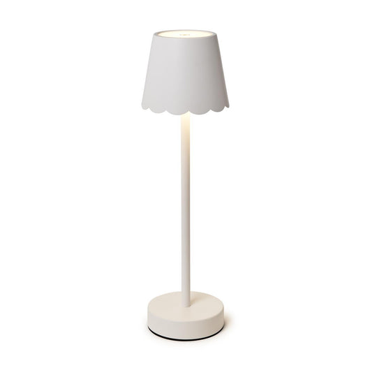 Scallop Table Lamp | White