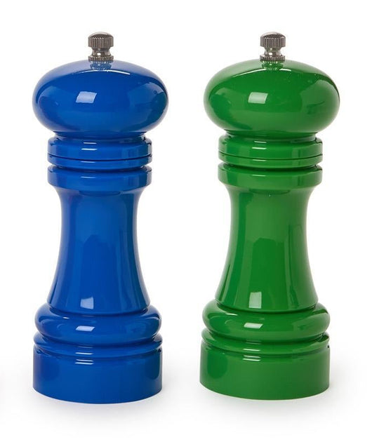 Vibrant Salt and Pepper Grinder • Green + Blue