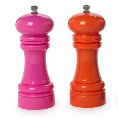 Vibrant Salt and Pepper Grinder • Pink + Orange