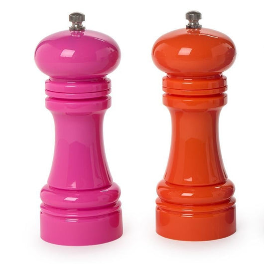 Vibrant Salt and Pepper Grinder • Pink + Orange