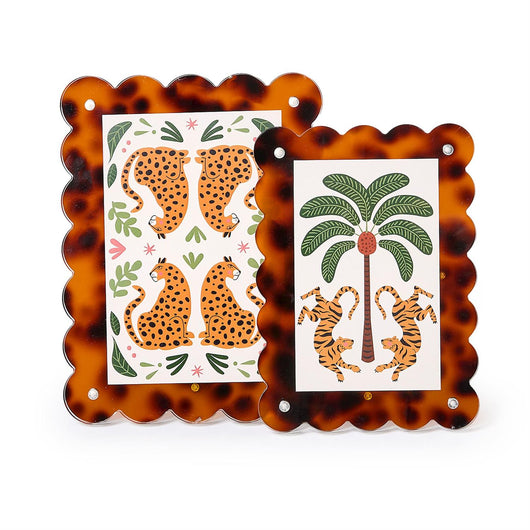 Tortoise Scalloped Frame • 4x6