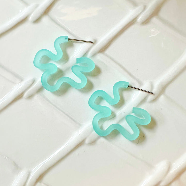 Doodle Mini Hoop | Seafoam