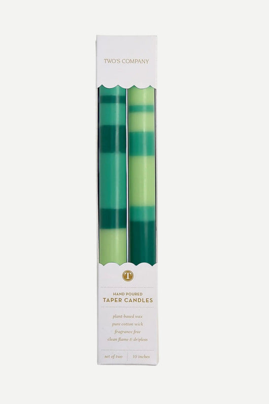 Happy Stripe Tapers | Green