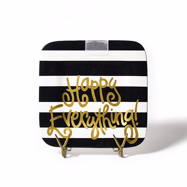 Mini Square Platter | Black Stripe