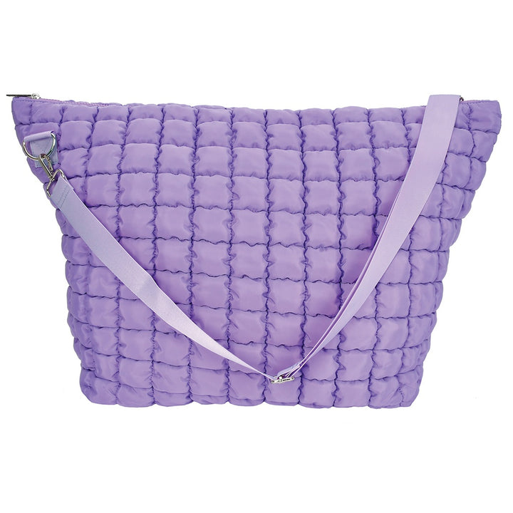 Vivid Violet Puffy Weekender