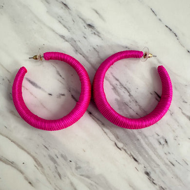 Bermuda Hoops | Fuchsia