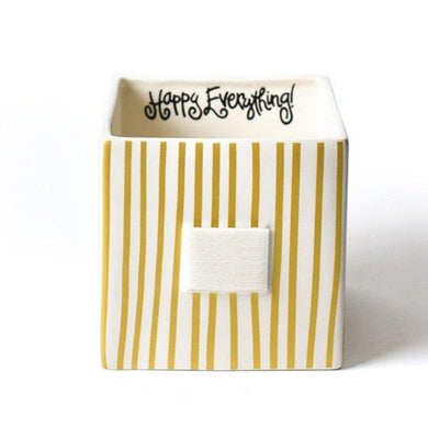 Medium Nesting Cube | Gold Stripe