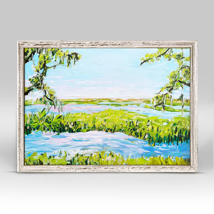 Mini Framed Canvas | Live Oak Marsh