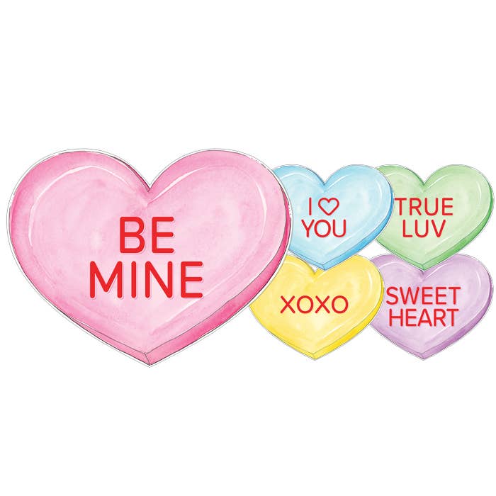 Conversation Heart Placemats