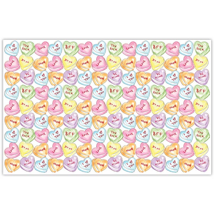 Conversation Heart Placemats