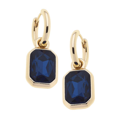 Reagyn Rhinestone Earrings l Navy