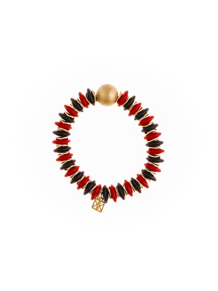 Chloe Bracelet | Garnet and Black