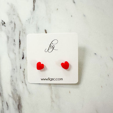L.O.V.E Studs | Red