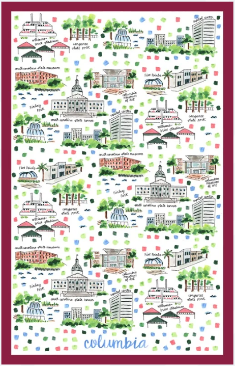 Double Sided Tea Towel | Columbia